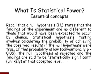 Statistical Power And Sample Size Calculations .ppt