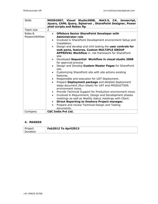 Muthukumaar_Resume | PDF