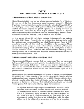 •	Taman Inquiry into the Investigation and Prosecution of Derek Harvey-Zenk (Man.) Part B  