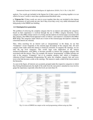 ONTOLOGICAL TREE GENERATION FOR ENHANCED INFORMATION RETRIEVAL | PDF