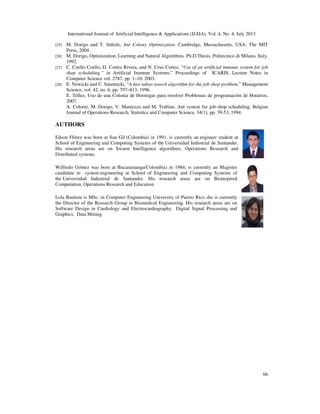 AN ANT COLONY OPTIMIZATION ALGORITHM FOR JOB SHOP SCHEDULING PROBLEM ...