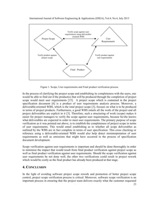 WORK BREAKDOWN STRUCTURE: A TOOL FOR SOFTWARE PROJECT SCOPE ...