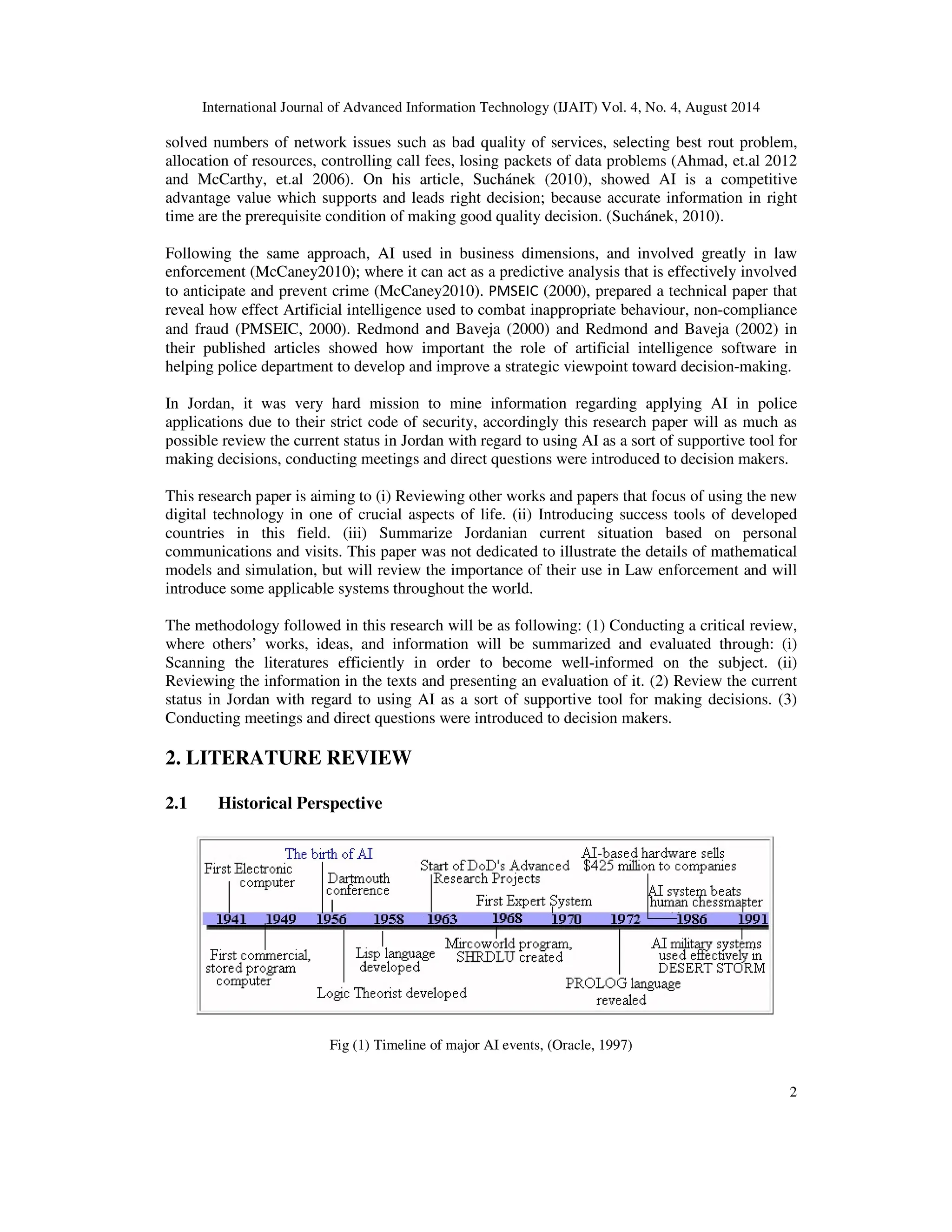 ARTIFICIAL INTELLIGENCE IN LAW ENFORCEMENT, A REVIEW | PDF