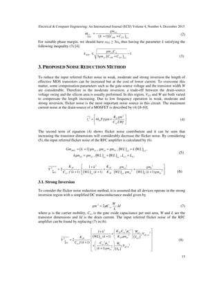INPUT REFERRED NOISE REDUCTION TECHNIQUE FOR TRANSCONDUCTANCE ...