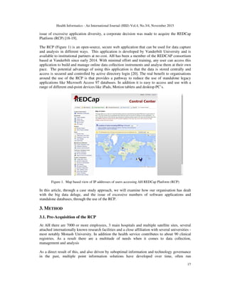 Red Cap Visits Example THE 4 R’S – REASON, REDCAP, REVIEW AND RESEARCH - IN A LARGE HEALTHCARE ...