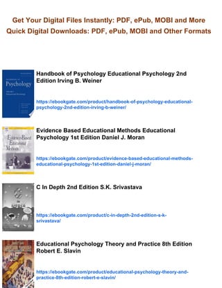 Advanced Educational Psychology 2nd Edition S.K. Mangal | PDF