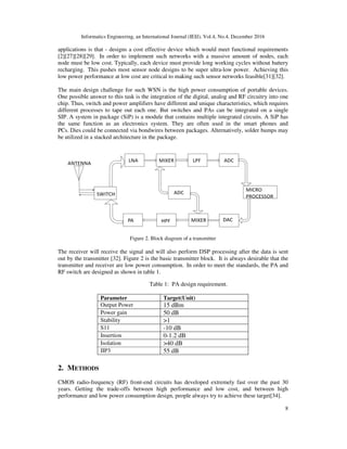 LOW POWER SI CLASS E POWER AMPLIFIER AND RF SWITCH FOR HEALTH CARE | PDF
