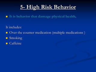 Stop High Risk Medical Issues 441847252-Health-promotion-ppt.ppt