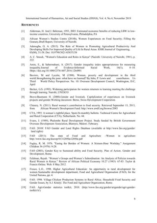 WOMEN AND AGRICULTURE IN RURAL KENYA: ROLE IN AGRICULTURAL PRODUCTION | PDF