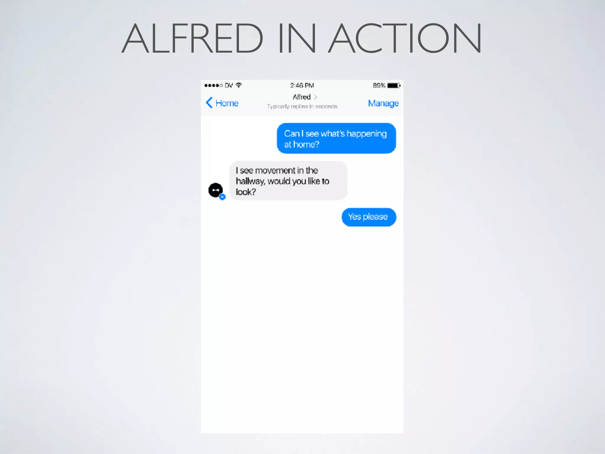ALFRED IN ACTION