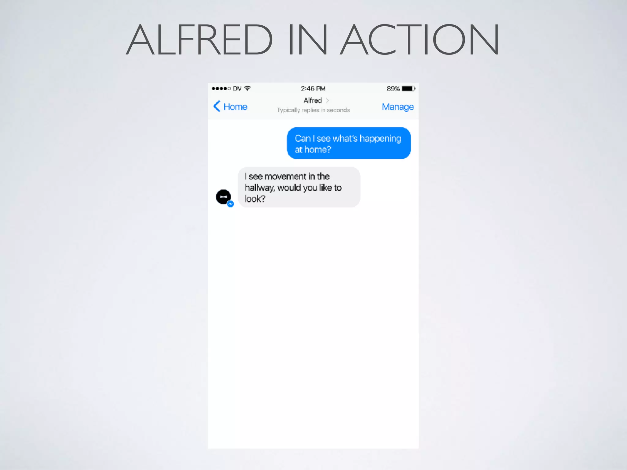ALFRED IN ACTION