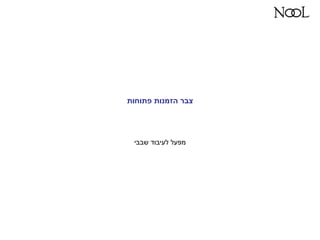 ‫פתוחות‬ ‫הזמנות‬ ‫צבר‬
‫שבבי‬ ‫לעיבוד‬ ‫מפעל‬
 