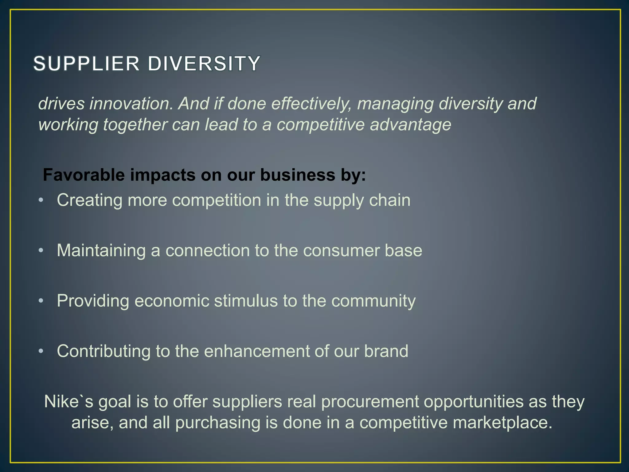 Supply Chain ManagementNike PPT