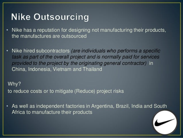 companies that outsource nike 