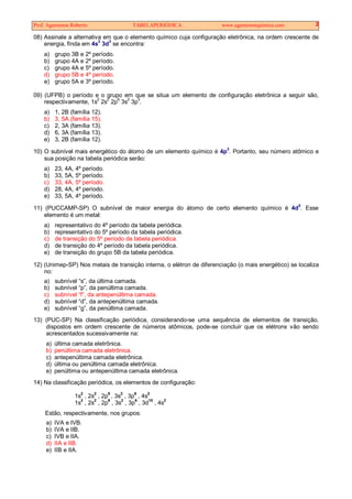 Quiz de perguntas e respostas sobre ciências químicas, assunto tabela  periódica.