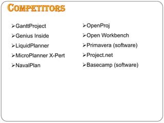  The first commercial version of Project was released for DOS in 1984. Subsequent DOS versions: V2 (1985), V3 (1986) and V4 (1986)