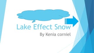 Lake Effect Snow
By Kenia corniel
 