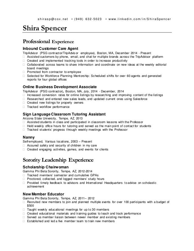 shira spencer resume