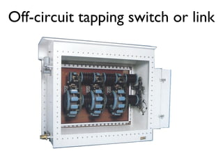 Off-circuit tapping switch or link 