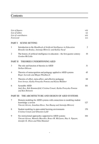 Handbook of Artificial Intelligence in Education 1st Edition Benedict ...