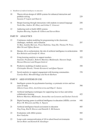 Handbook of Artificial Intelligence in Education 1st Edition Benedict ...