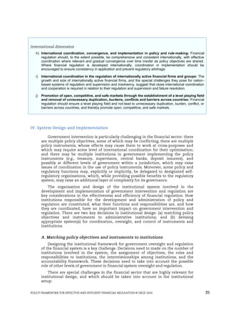 Policy Framework for Effrctive and Efficient Financial Regulations | PDF