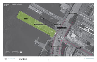 51
Team Heavy Lift VII. Design Typologies
Barge R100'Park
open up the buffer
Temporary Heavy Lift Site Heavy Lift Site
57th St
Joe DiMaggio Highway
12th Ave / 9A
50 100 200 ft0
SCENARIO 3 – Proposed Condition
Pier 97
 
