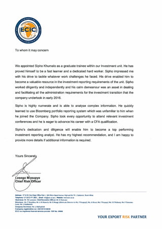 2016 07-Sipho-Recommendation Letter-CRO