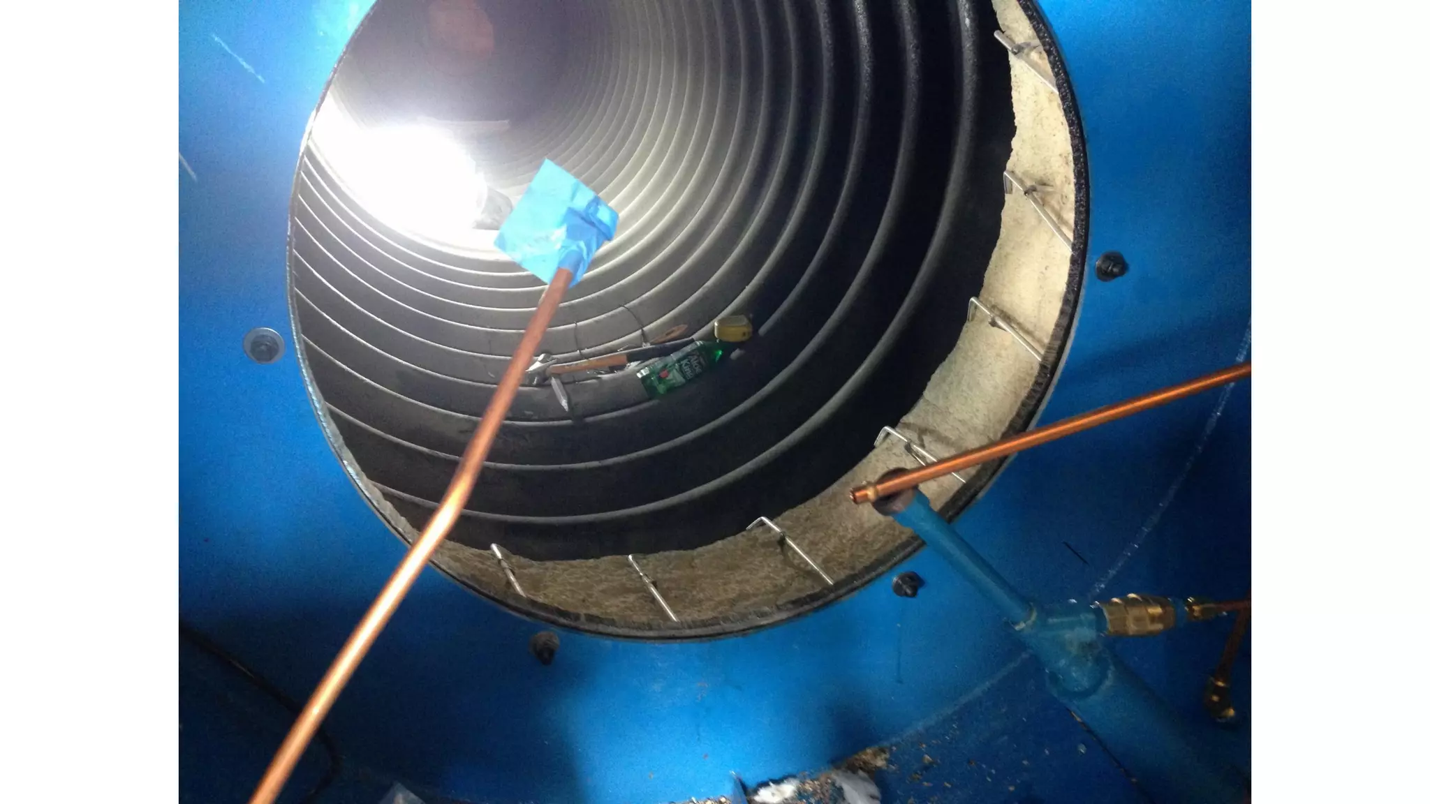 Quemado ST Johnson Instalacion 1000 HP CB High Pressure Boiler Retrofit Petenatti