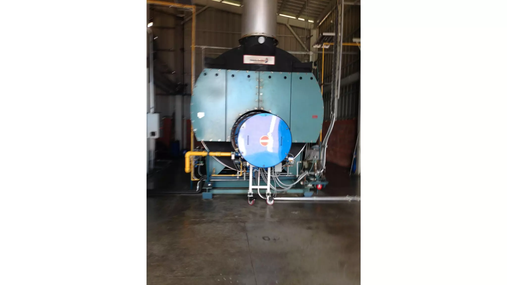 Quemado ST Johnson Instalacion 1000 HP CB High Pressure Boiler Retrofit Petenatti