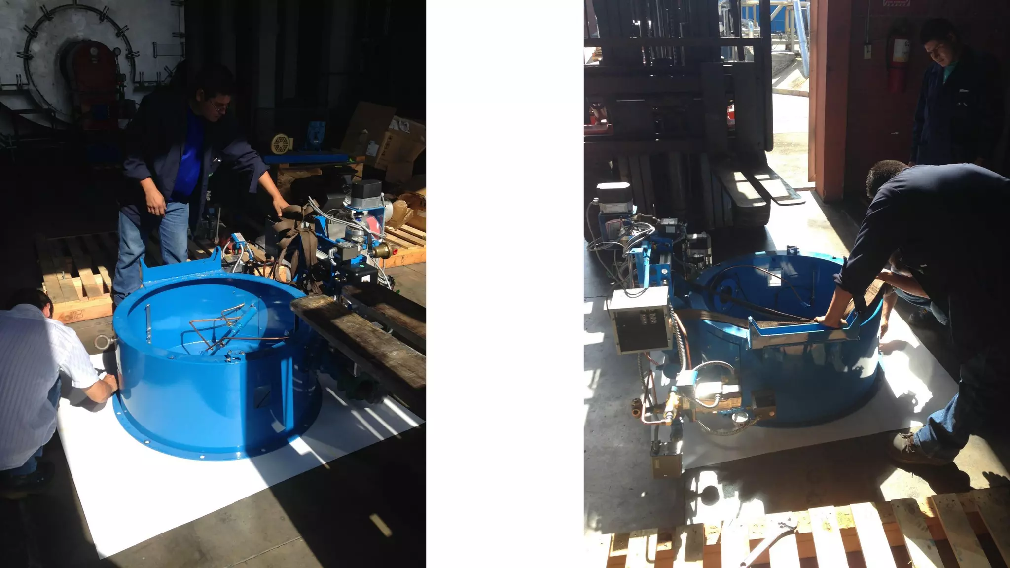 Quemado ST Johnson Instalacion 1000 HP CB High Pressure Boiler Retrofit Petenatti