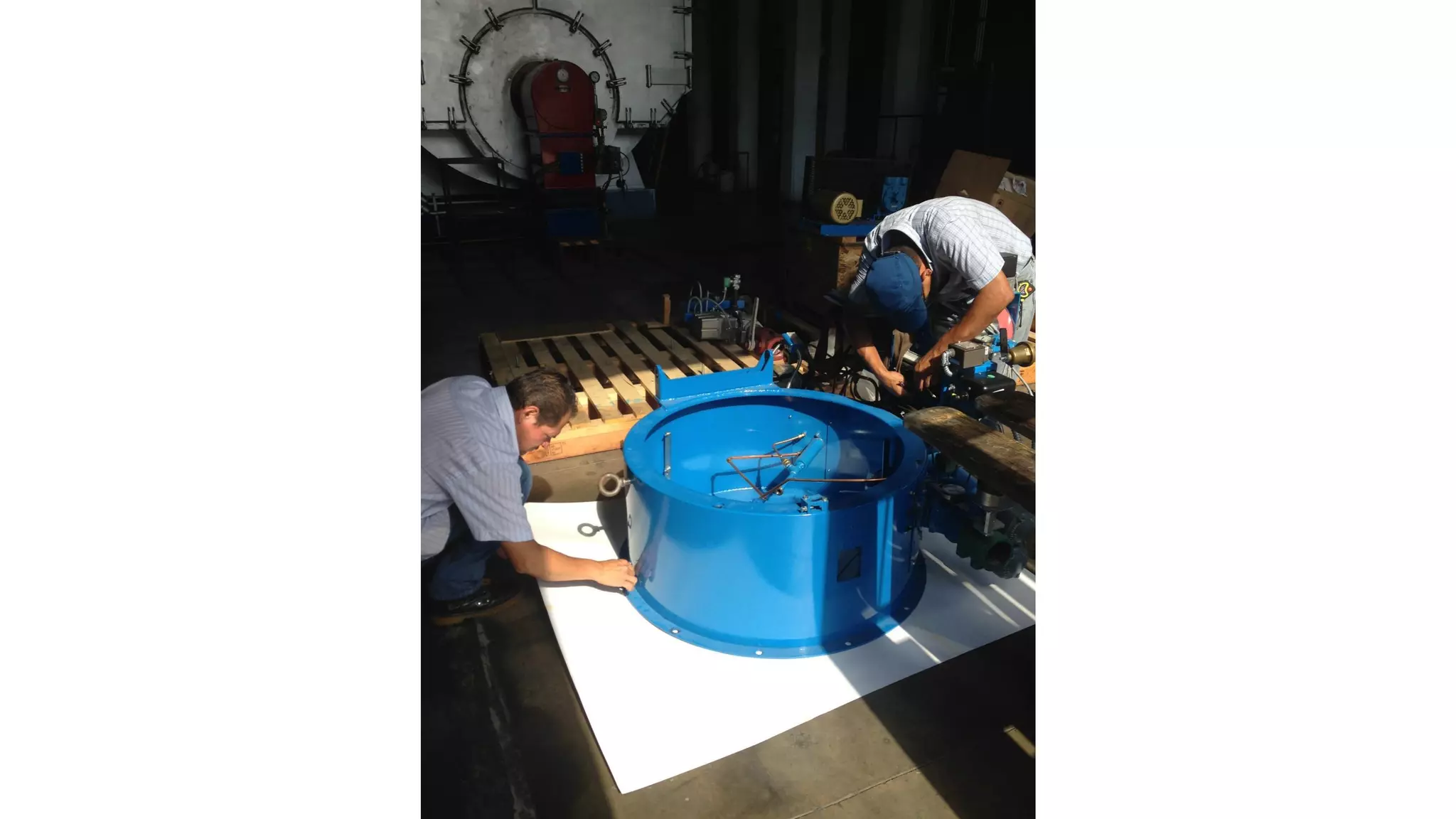 Quemado ST Johnson Instalacion 1000 HP CB High Pressure Boiler Retrofit Petenatti