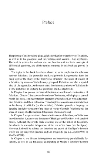 Groupoid Book Introduction To Foliations And Lie Groupoids Moerdijk I Mrcun J | PDF