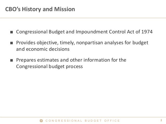 How CBO Uses Data for Budget Projections and Cost Estimates Slide 3