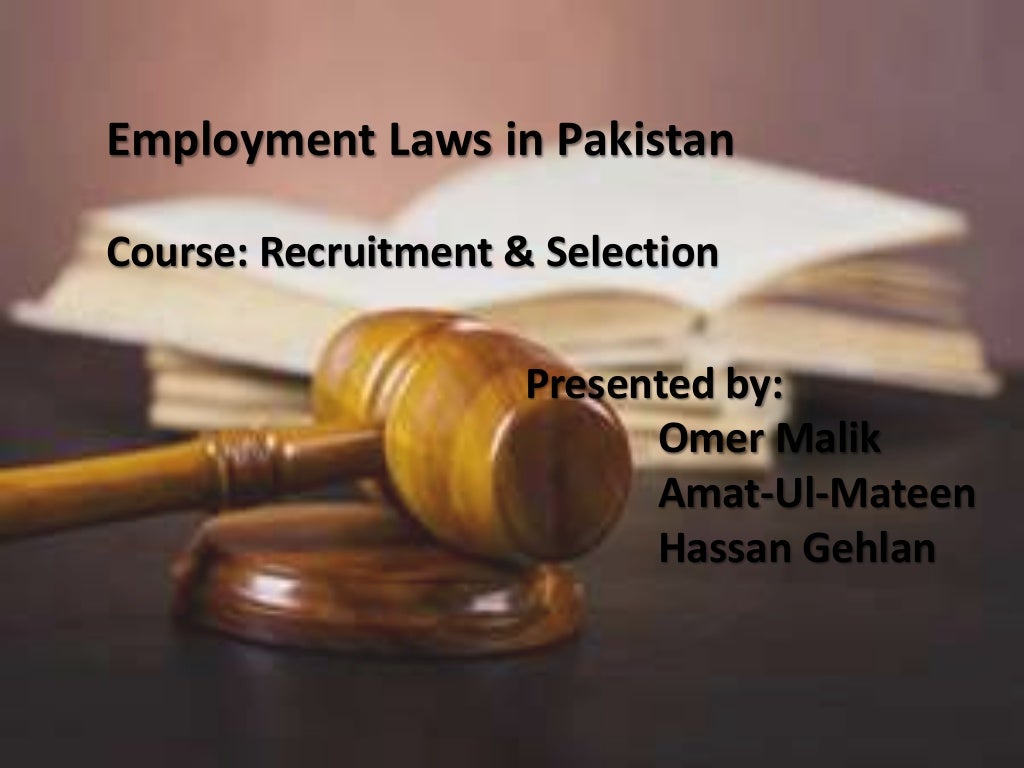 Employment Laws in Pakistan