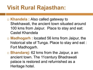 Sir Rual Rajasthan Visit Rural Rajasthan | PPSX