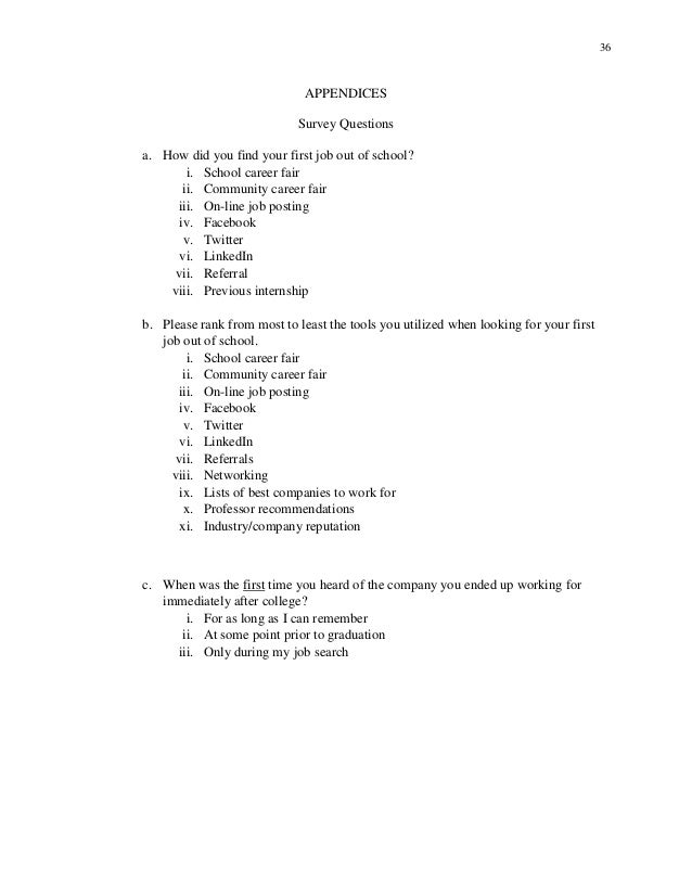job fair questions
