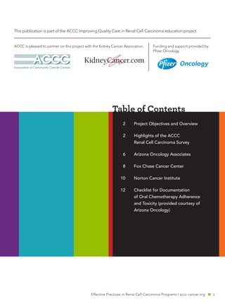 Rcc Program RCC-Effective-Practices-in-Renal-Cell-Carcinoma-Programs | PDF