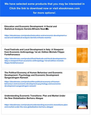 Local Economic Development Pdf Local Economic Development: Analysis, Practices, and Globalization | PDF