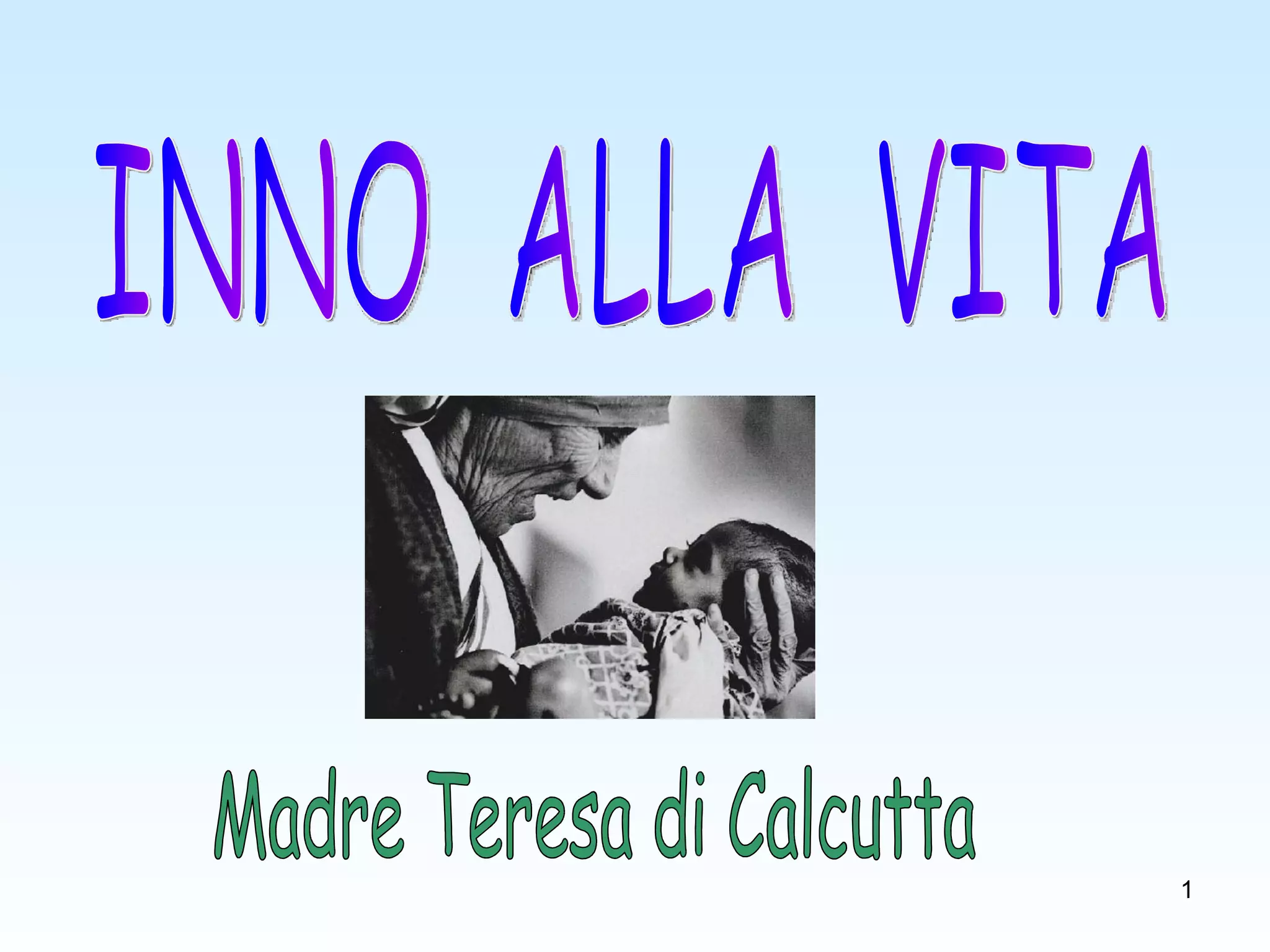 Poesia Inno alla vita | PPT