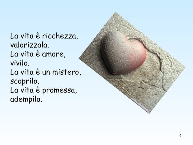 Poesia Inno alla vita | PPT