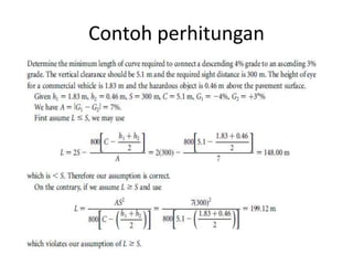 Contoh perhitungan
 
