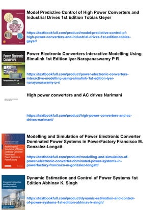 Control of power electronic converters and systems Volume 2 Frede ...