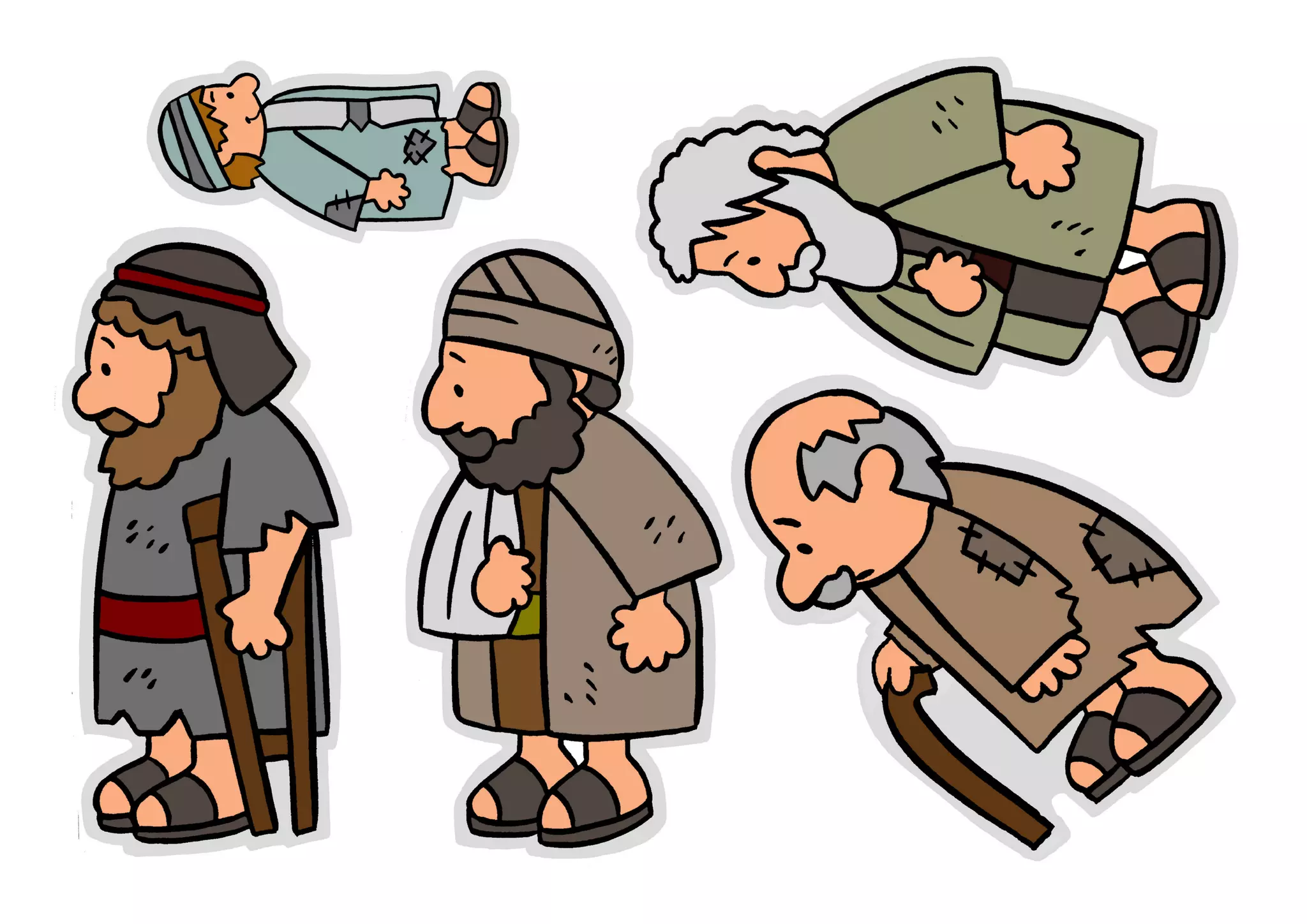 Flannelgraph: Jesus Heals Ten Lepers | PDF