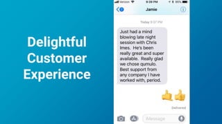 Delightful
Customer
Experience
 