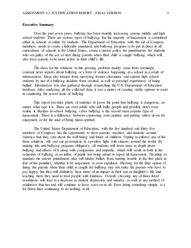 Ashlei Smith Justification Report (2)