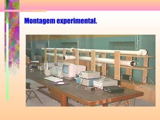 Montagem experimental.
 