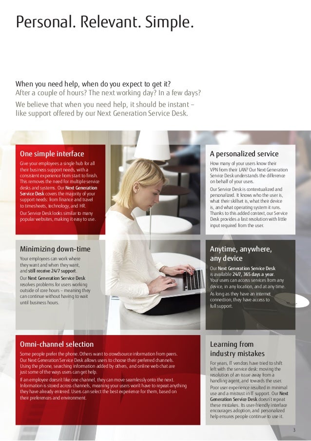 Brochure Next Generation Service Desk Brochure Globalized