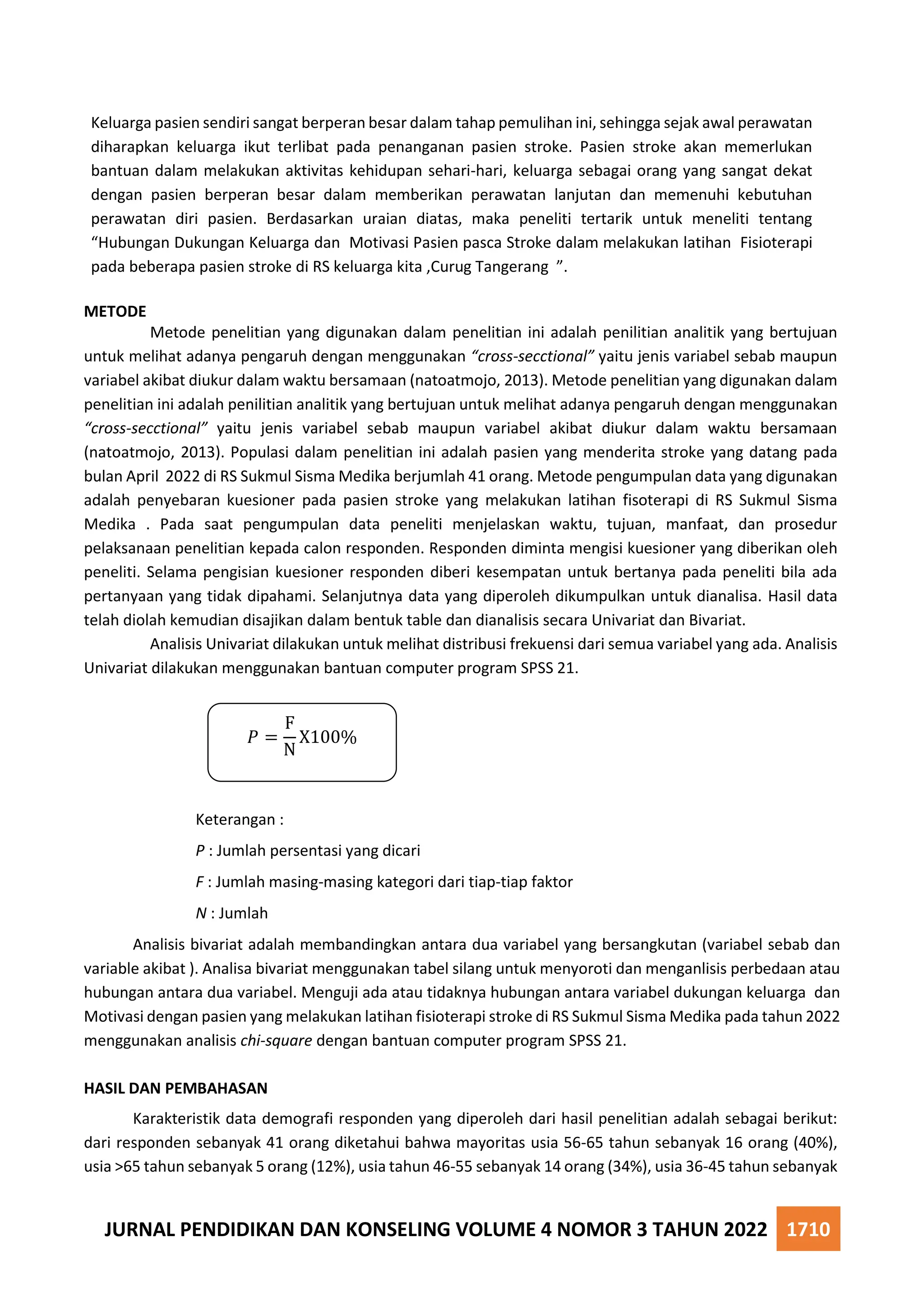 Dukungan keluarga pada pasien pasca stroke | PDF