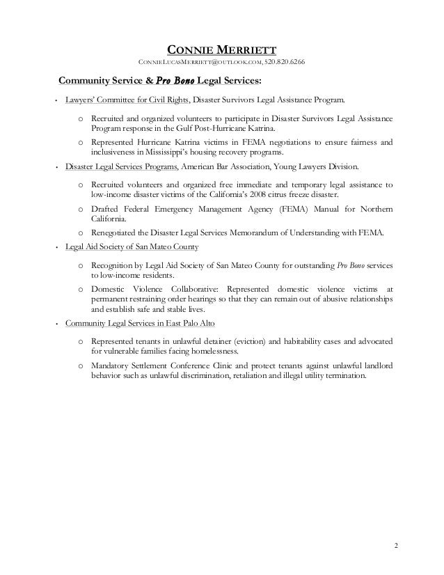 addendum to resumes